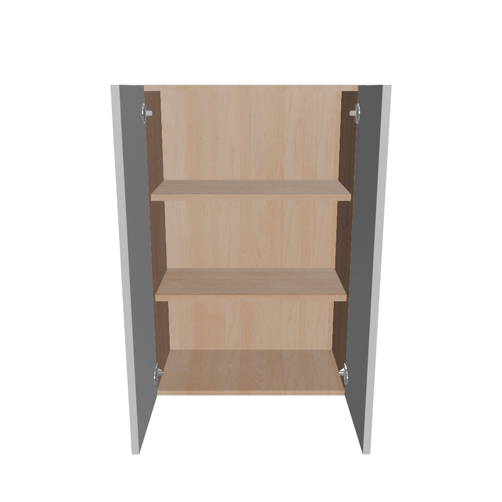 Modernform Cabinet Matte White 24" W X 36" H X 12" D Double Door Wall Cabinet