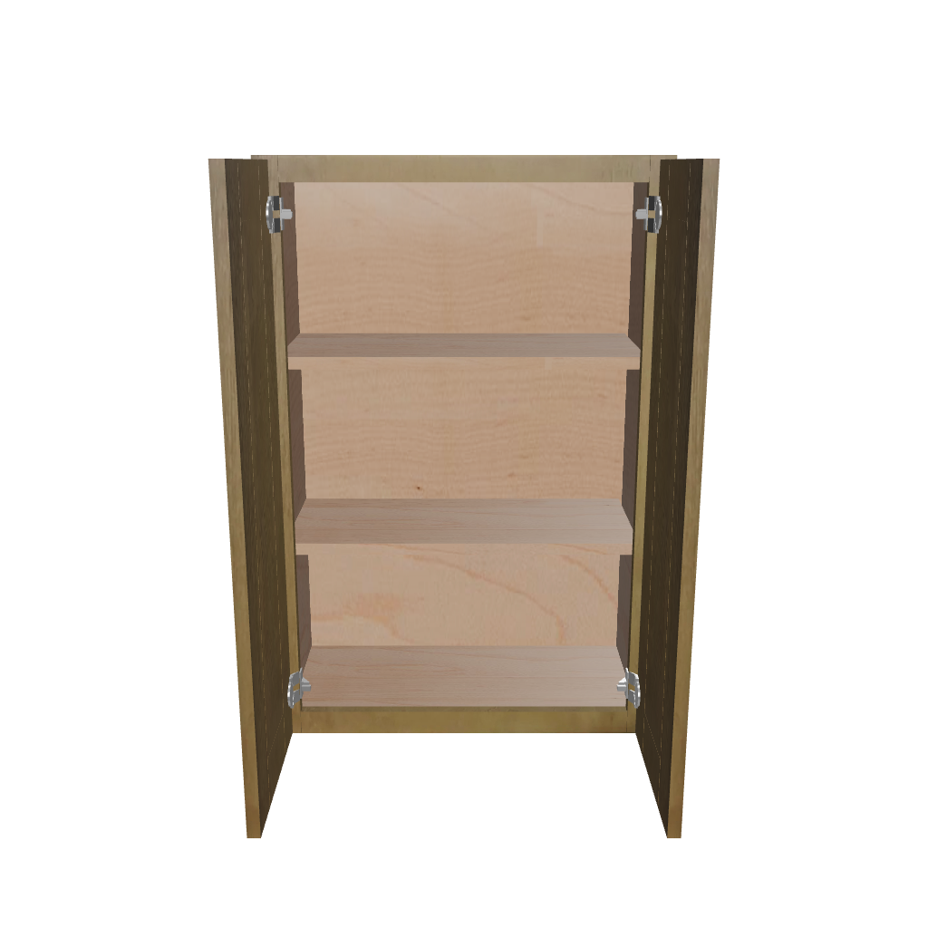 Modernform Cabinet Natural Shaker 24" W X 36" H X 12" D Double Door Wall Cabinet
