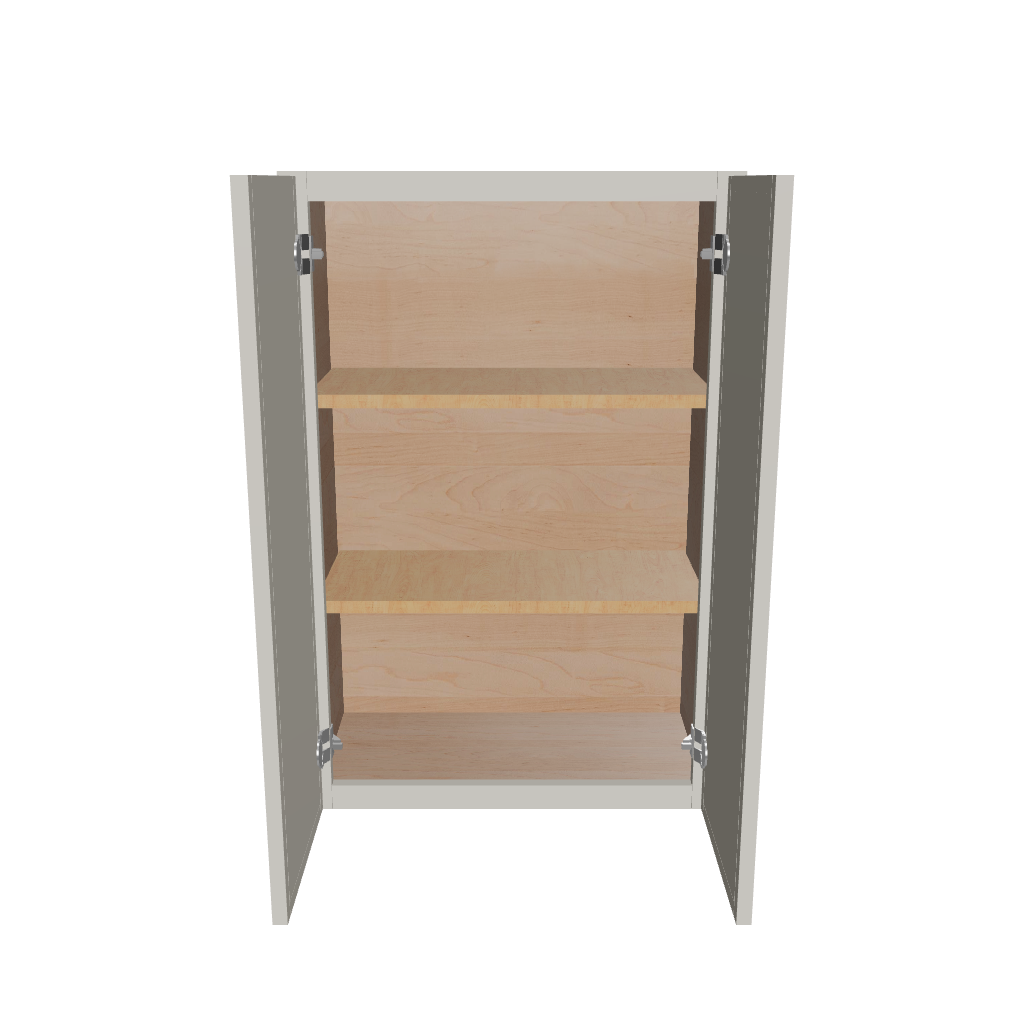 Modernform Cabinet Slim Dove White 24" W X 36" H X 12" D Double Door Wall Cabinet
