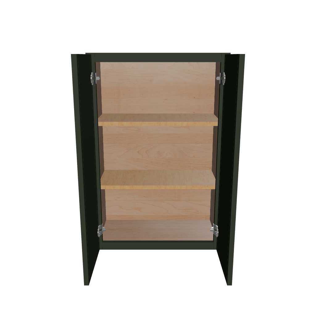 Modernform Cabinet Slim Sage Green 24" W X 36" H X 12" D Double Door Wall Cabinet