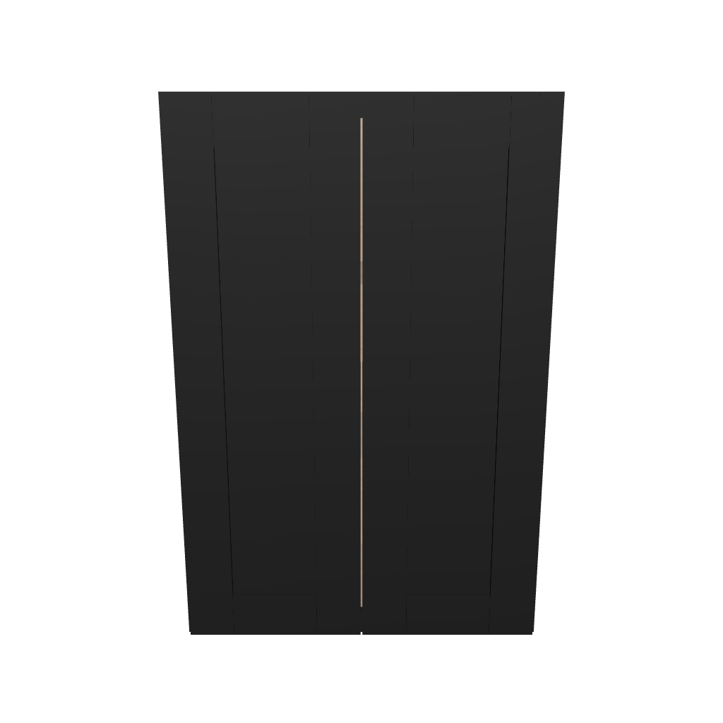 Modernform Cabinet Onyx Black Shaker 24" W X 36" H X 12" D Double Door Wall Cabinet