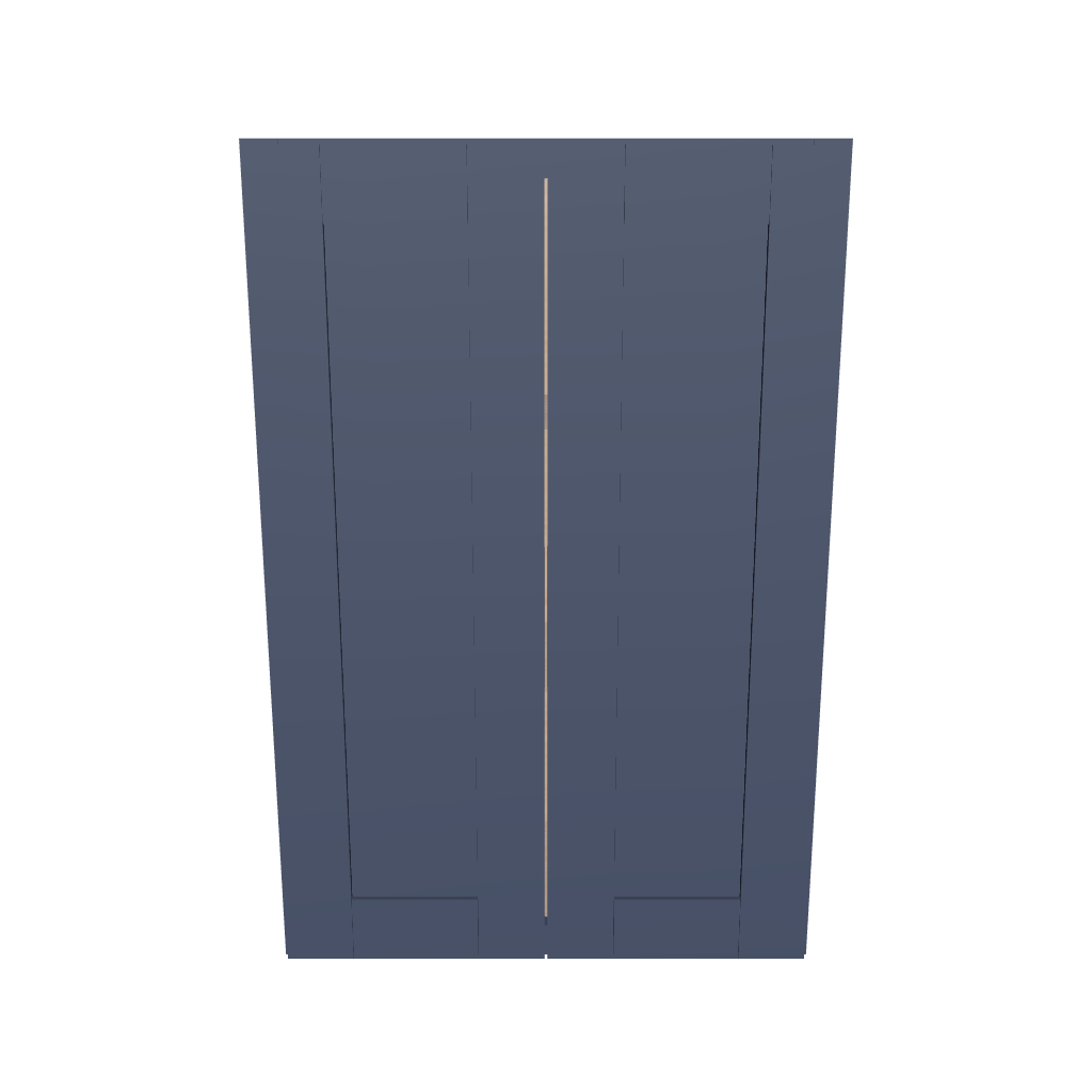 Modernform Cabinet Signature Blue 24" W X 36" H X 12" D Double Door Wall Cabinet