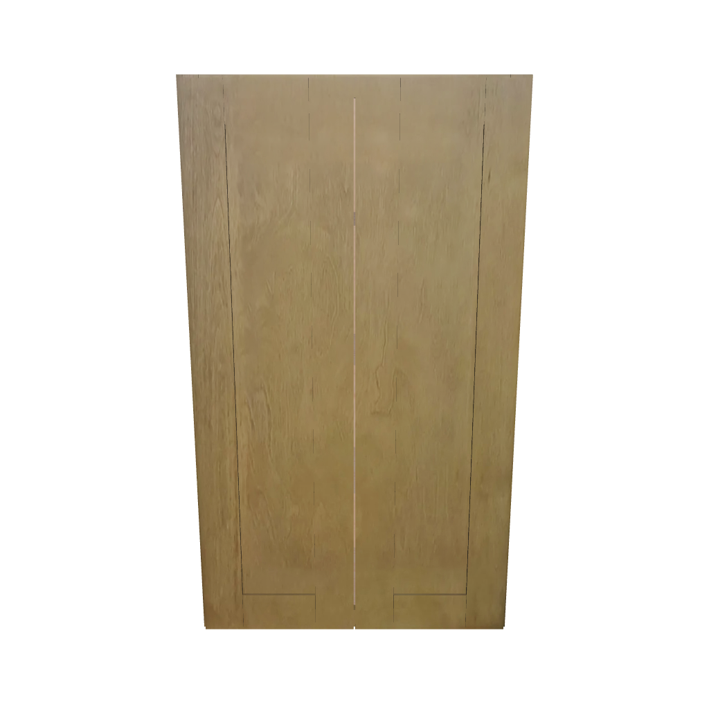Modernform Cabinet Natural Shaker 24" W X 42" H X 12" D Double Door Wall Cabinet