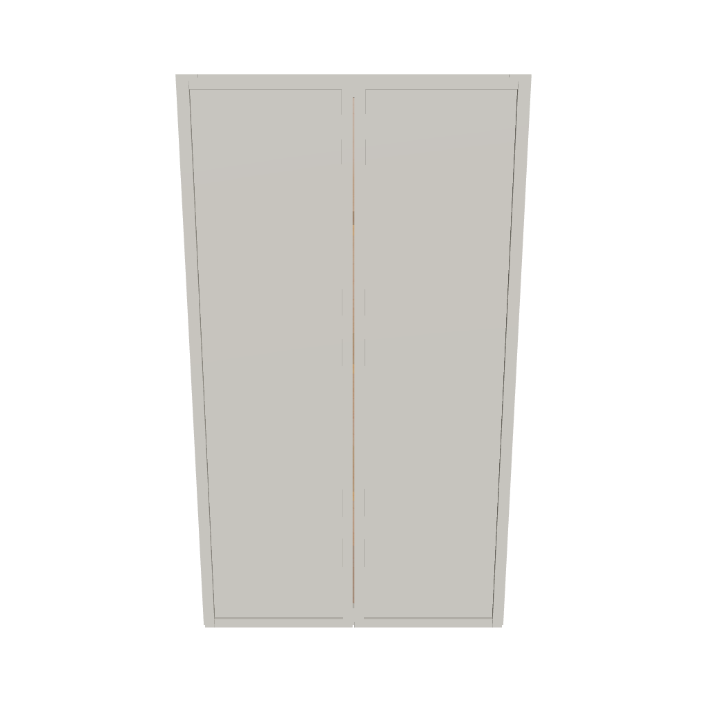Modernform Cabinet Slim Dove White 24" W X 42" H X 12" D Double Door Wall Cabinet