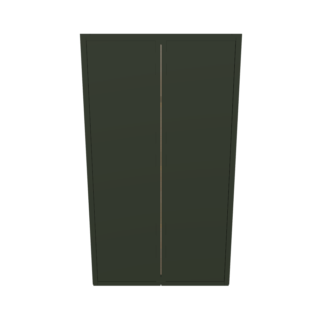 Modernform Cabinet Slim Sage Green 24" W X 42" H X 12" D Double Door Wall Cabinet