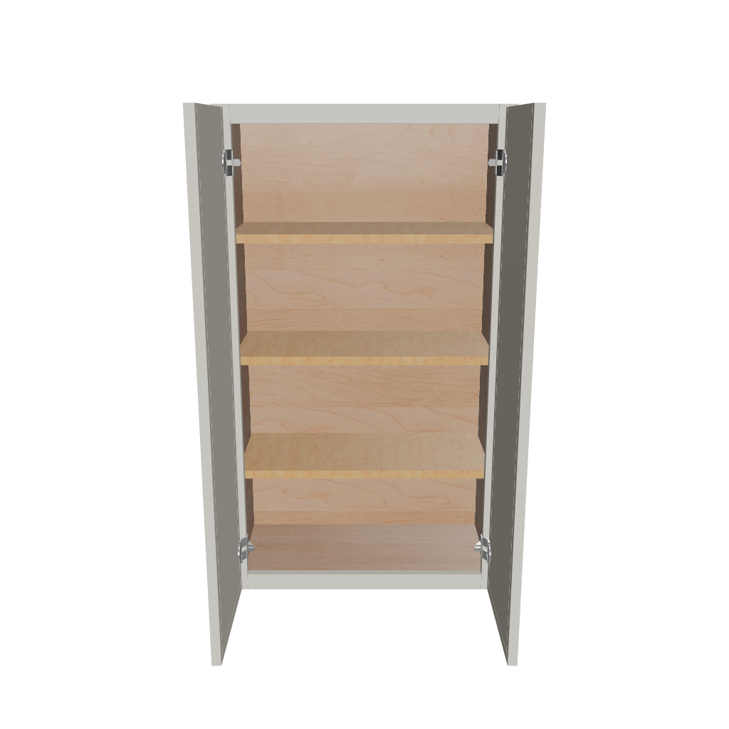 Modernform Cabinet Slim Dove White 24" W X 42" H X 12" D Double Door Wall Cabinet