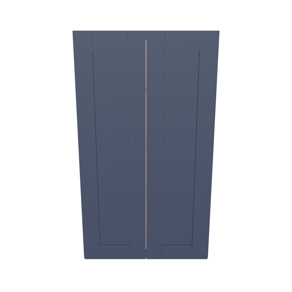 Modernform Cabinet Signature Blue 24" W X 42" H X 12" D Double Door Wall Cabinet
