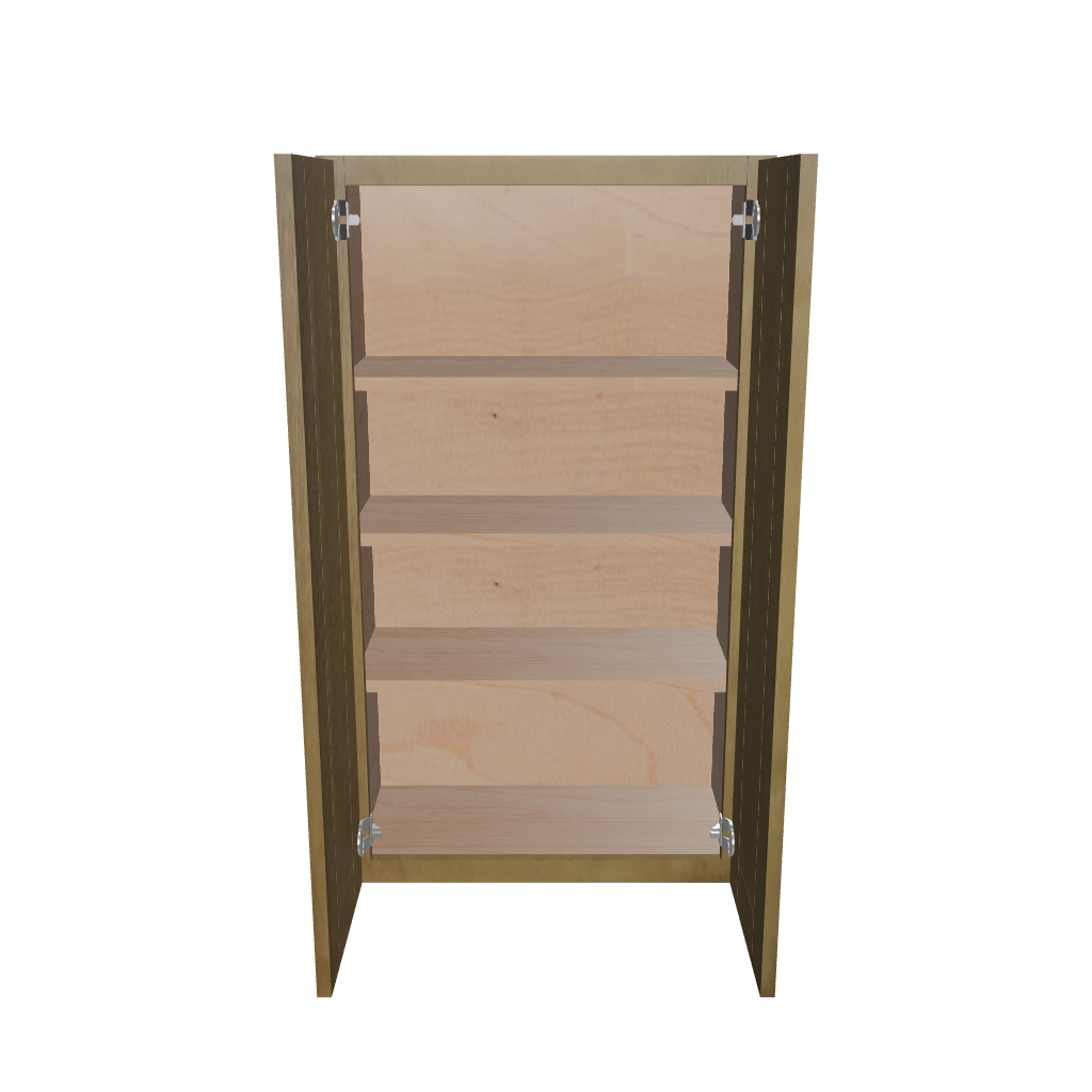 Modernform Cabinet Natural Shaker 24" W X 42" H X 12" D Double Door Wall Cabinet