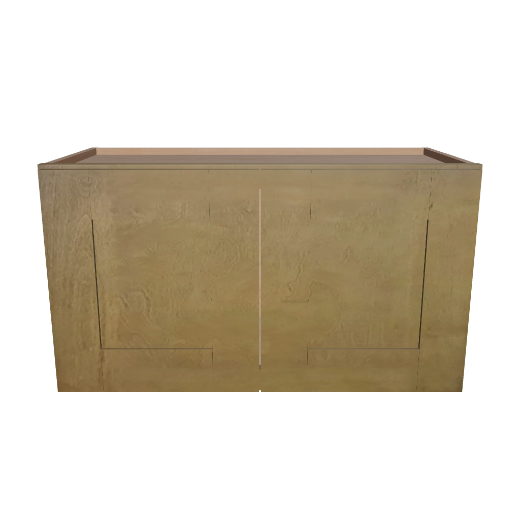 Modernform Cabinet Natural Shaker 27" W X 15" H X 12" D Double Door Wall Cabinet