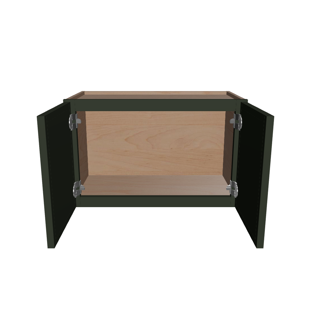 Modernform Cabinet Slim Sage Green 27" W X 15" H X 12" D Double Door Wall Cabinet