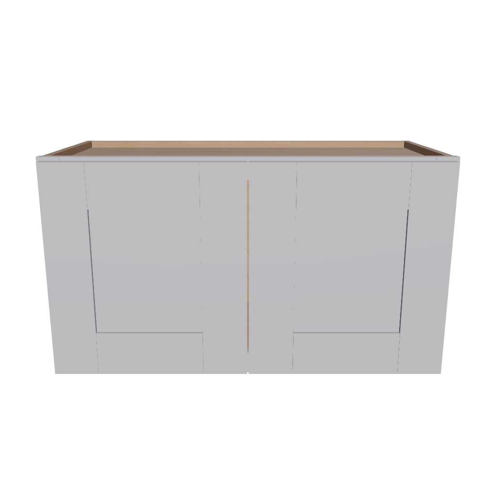 Modernform Cabinet Grey Shaker 27" W X 15" H X 12" D Double Door Wall Cabinet