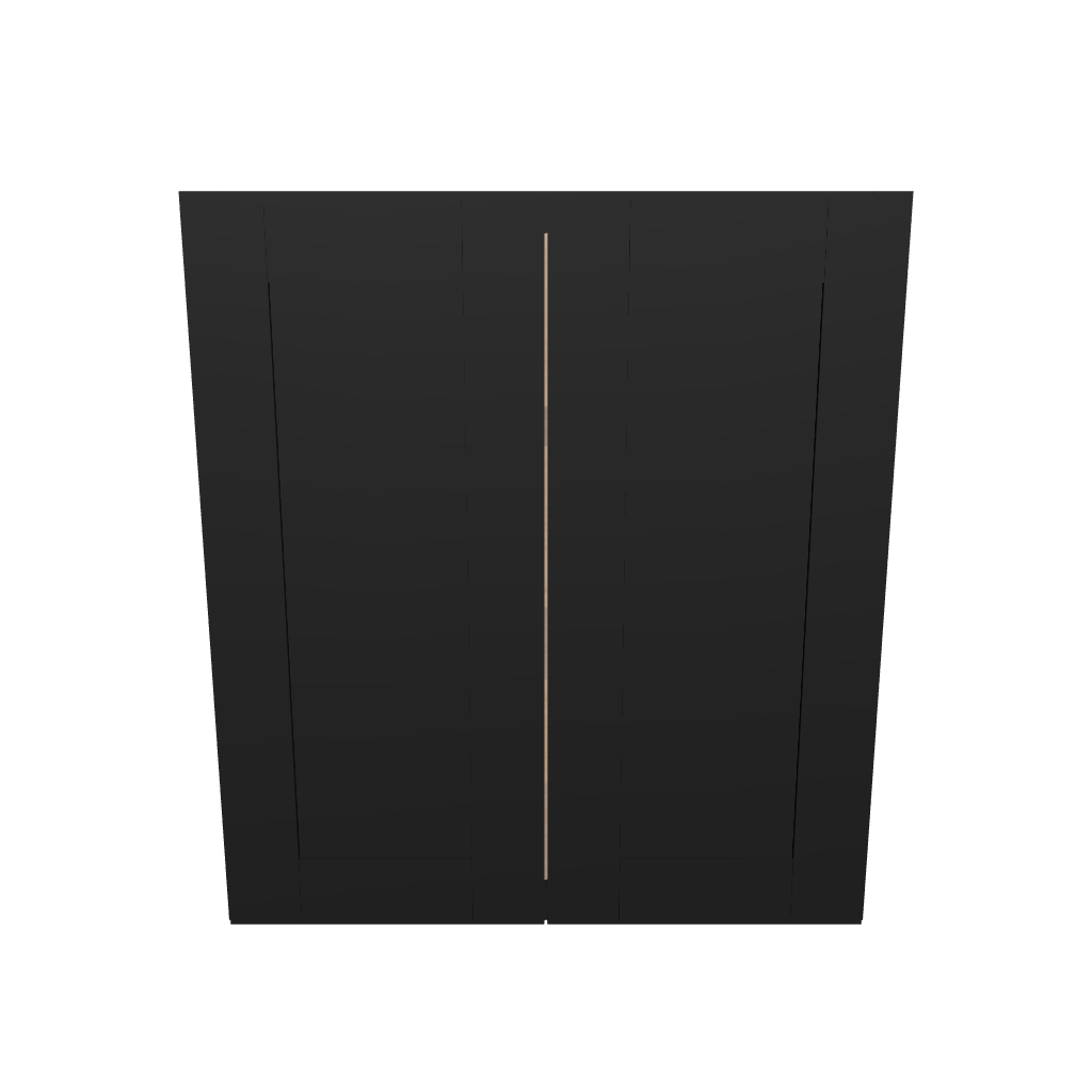 Modernform Cabinet Onyx Black Shaker 27" W X 30" H X 12" D Double Door Wall Cabinet