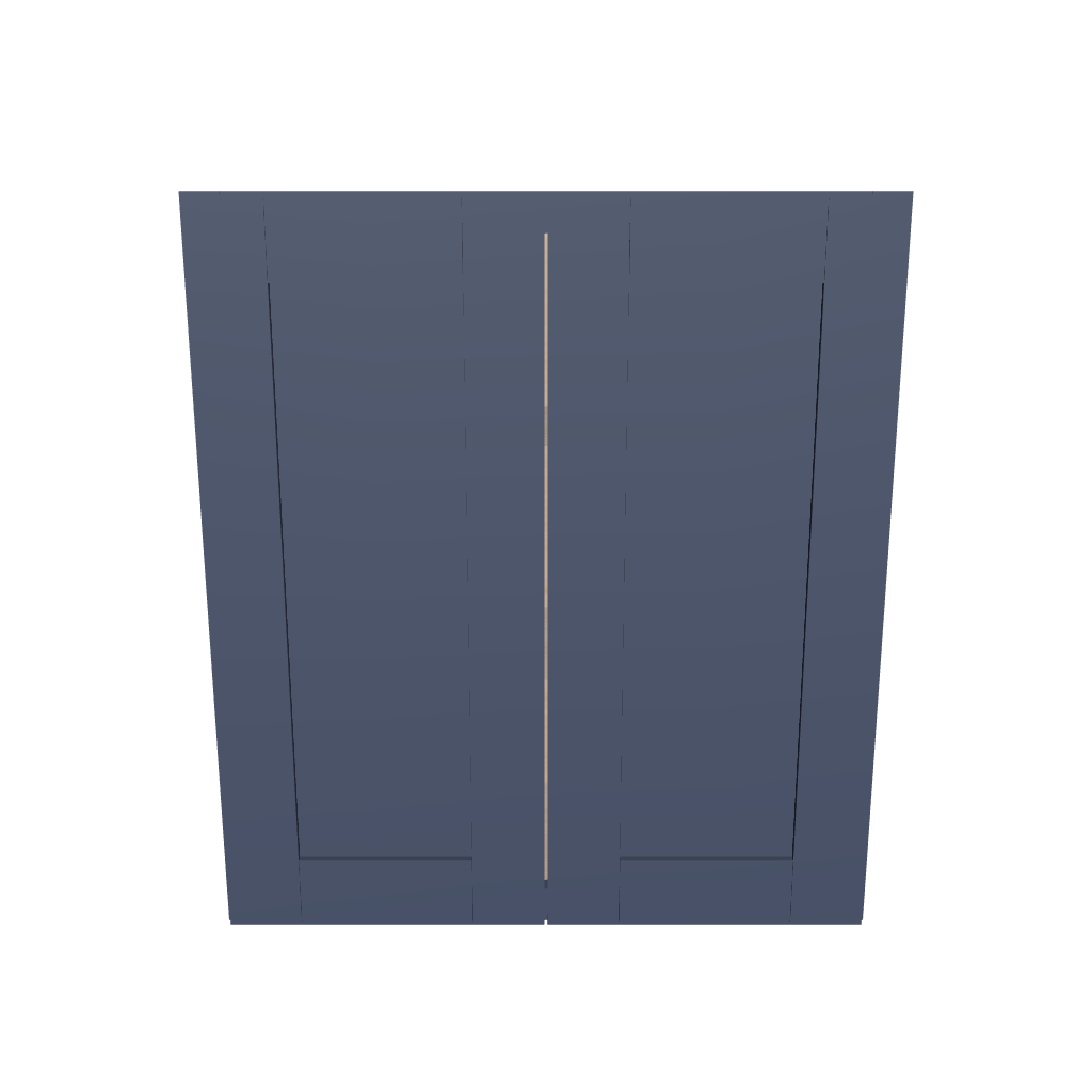 Modernform Cabinet Signature Blue 27" W X 30" H X 12" D Double Door Wall Cabinet