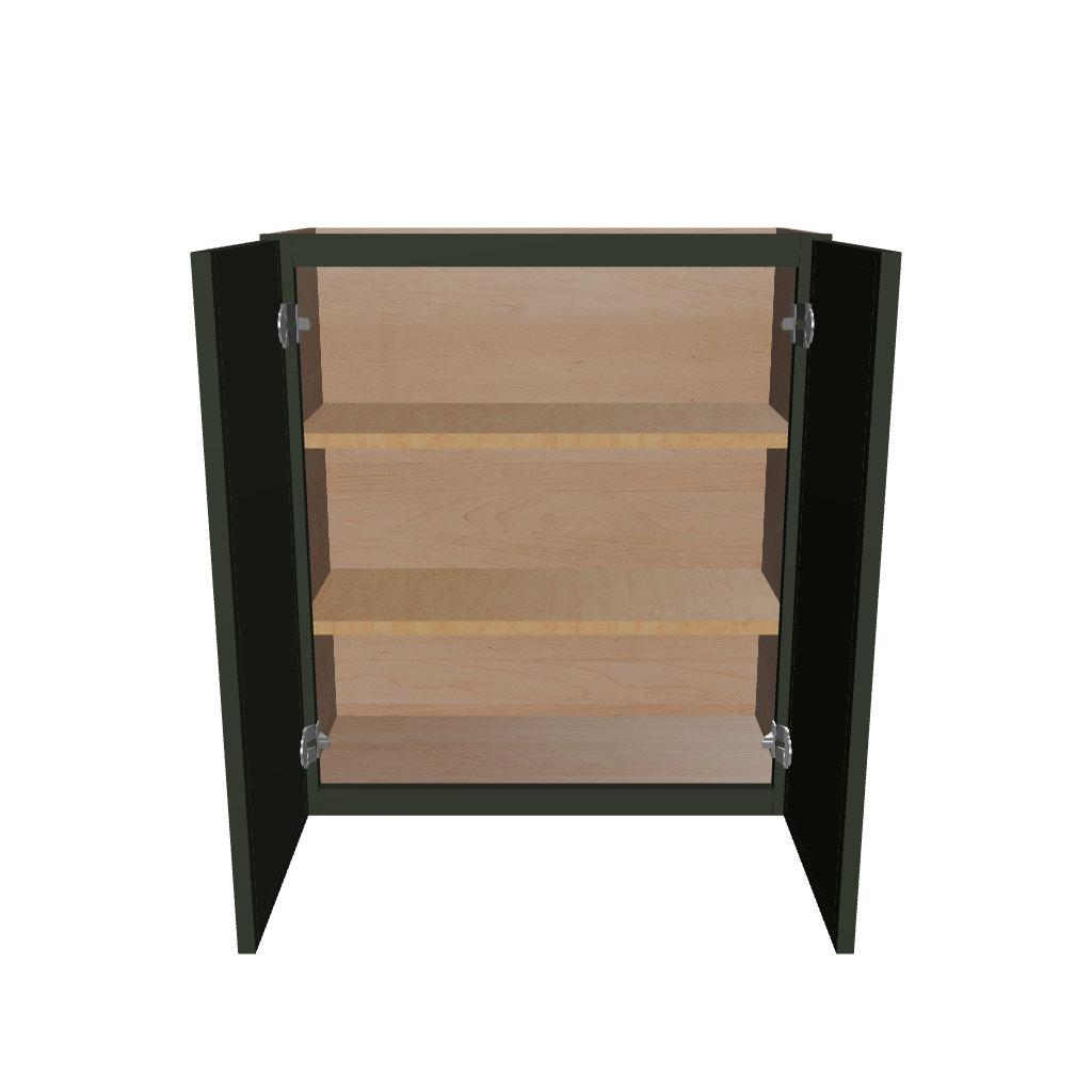Modernform Cabinet Slim Sage Green 27" W X 30" H X 12" D Double Door Wall Cabinet