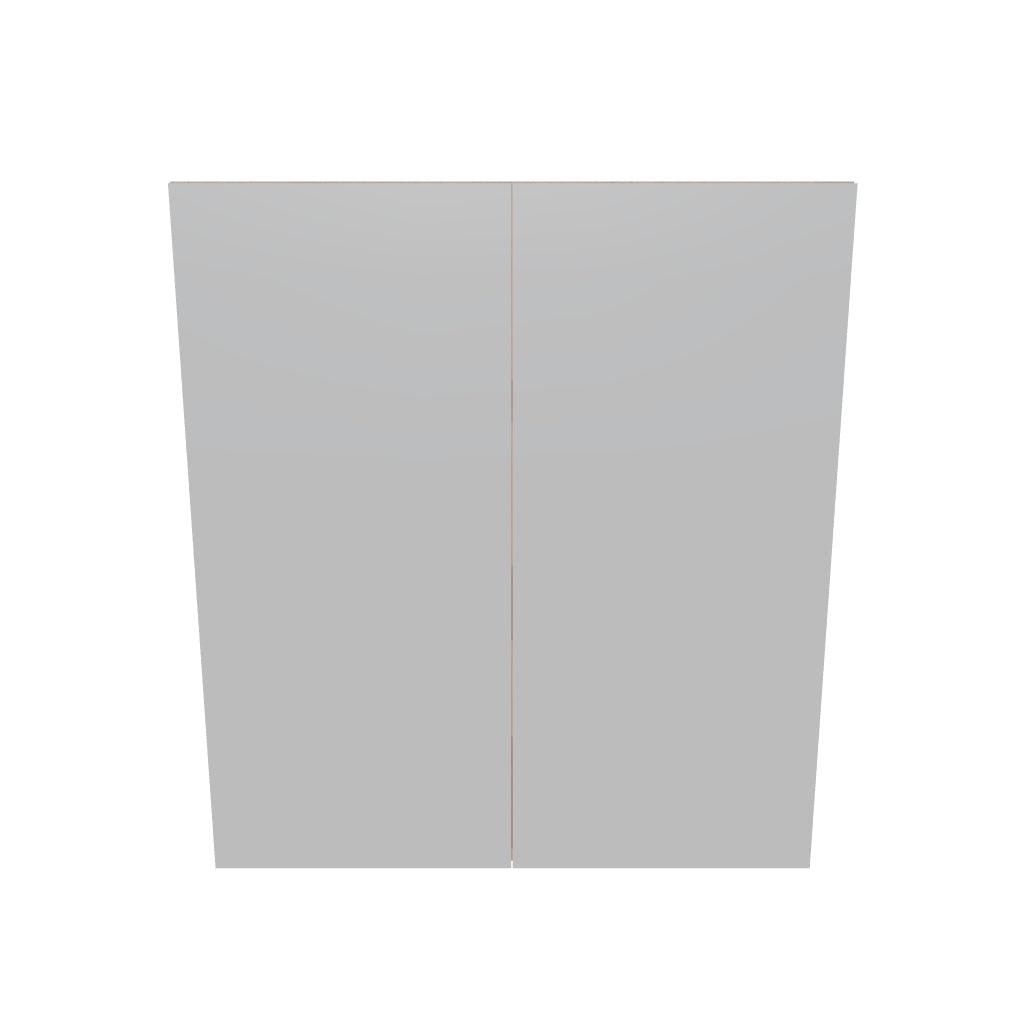 Modernform Cabinet Matte White 27" W X 30" H X 12" D Double Door Wall Cabinet