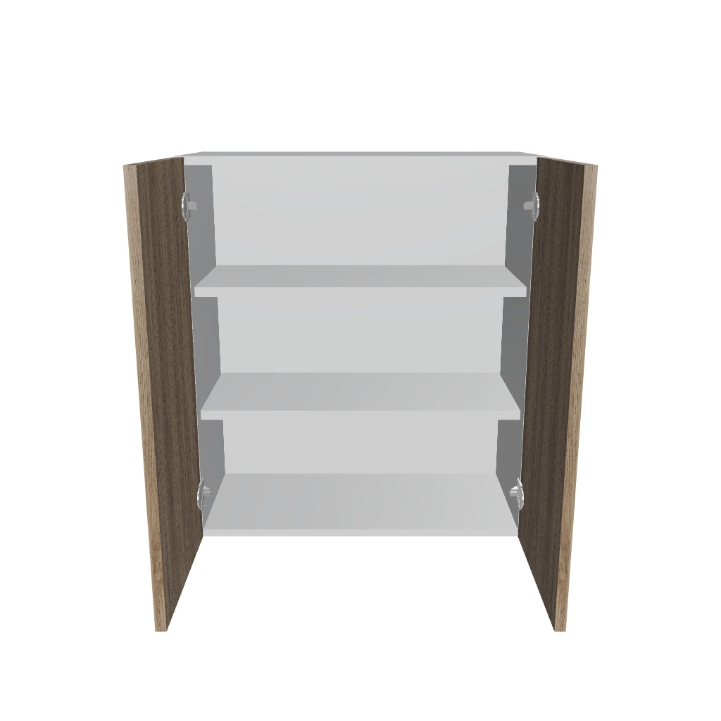 Modernform Cabinet Walnut 27" W X 30" H X 12" D Double Door Wall Cabinet