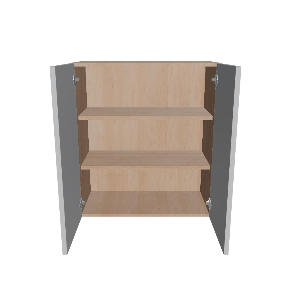 Modernform Cabinet Matte White 27" W X 30" H X 12" D Double Door Wall Cabinet