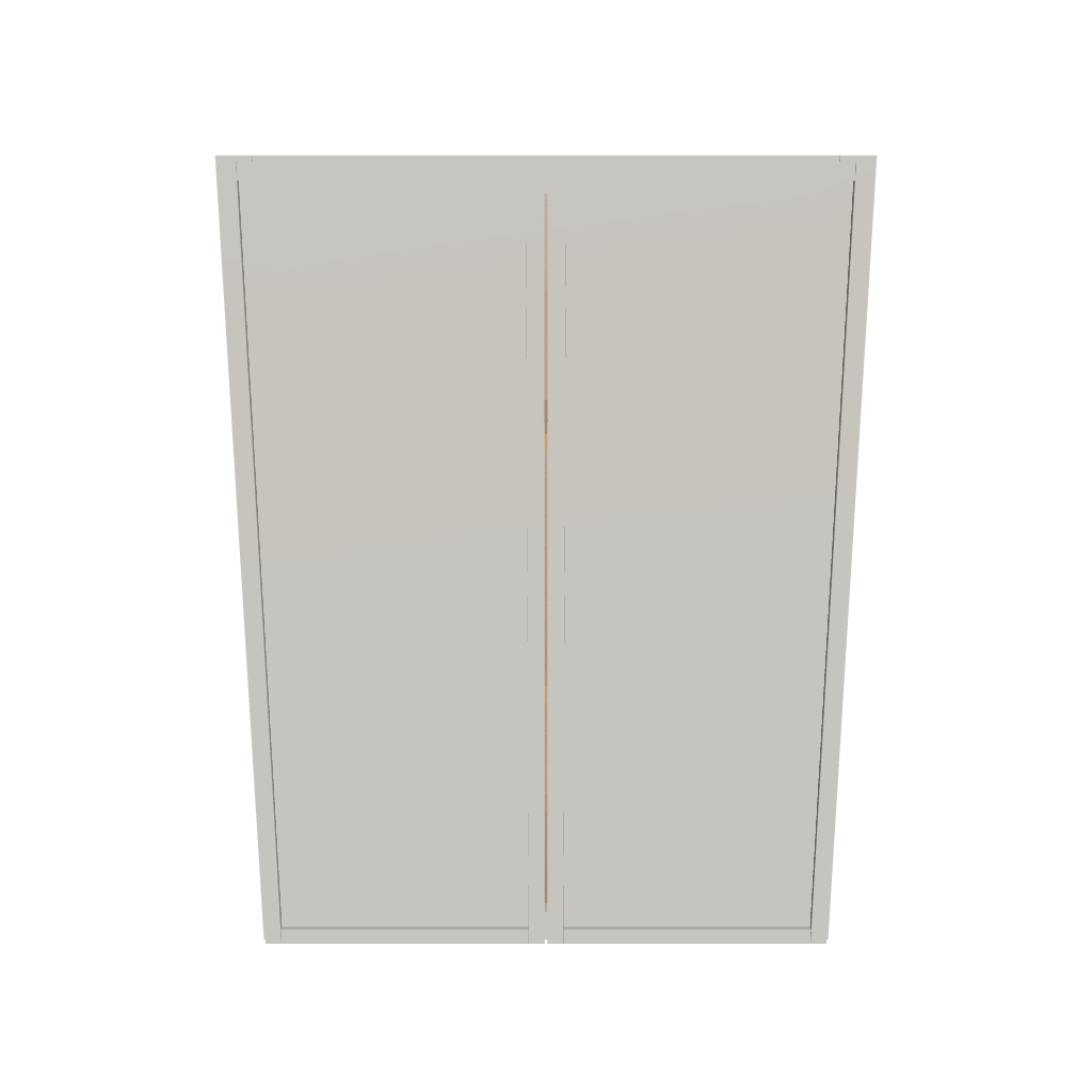 Modernform Cabinet Slim Dove White 27" W X 36" H X 12" D Double Door Wall Cabinet