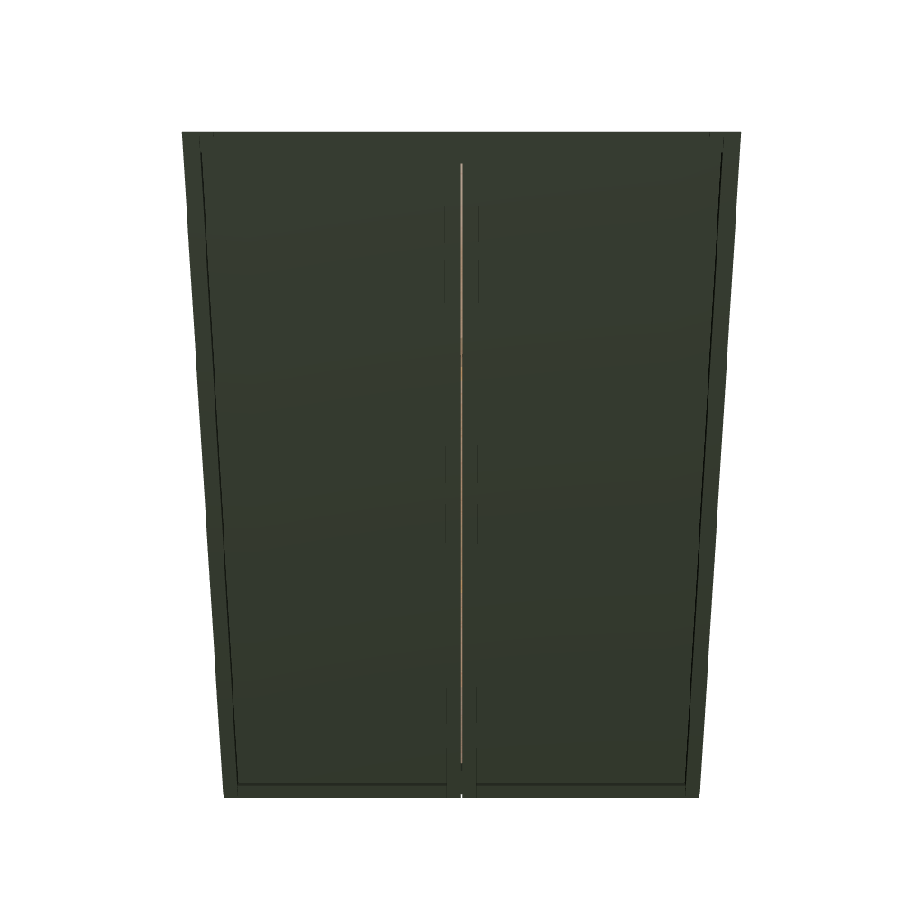 Modernform Cabinet Slim Sage Green 27" W X 36" H X 12" D Double Door Wall Cabinet