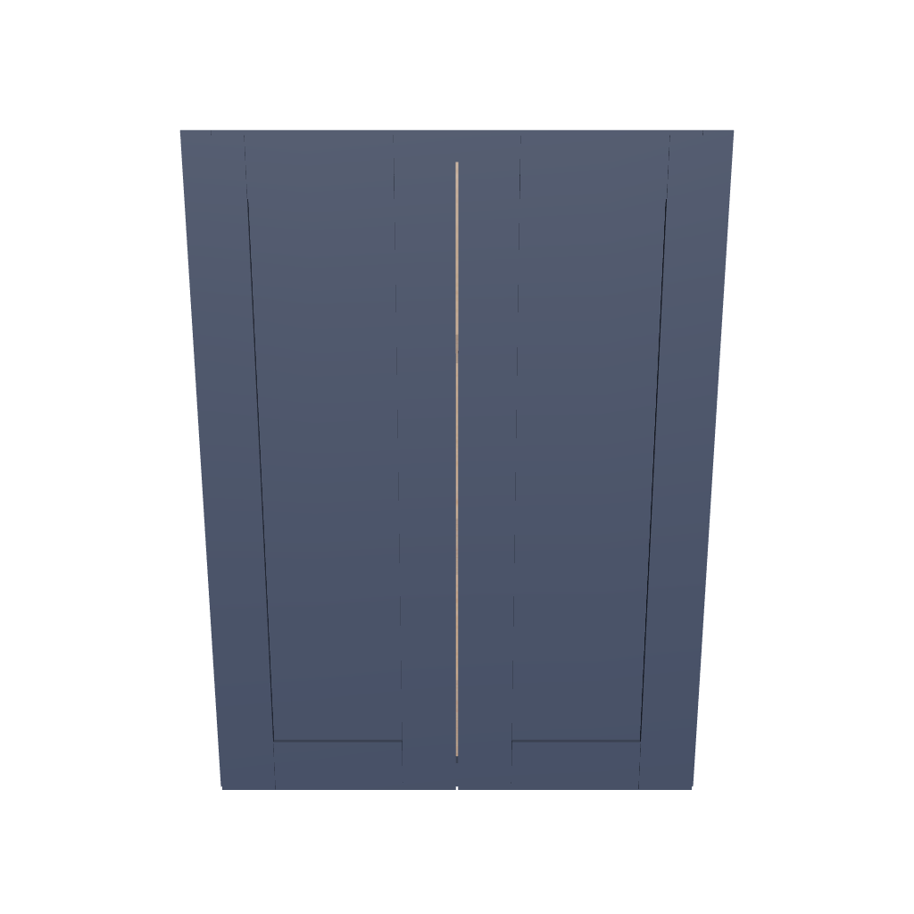 Modernform Cabinet Signature Blue 27" W X 36" H X 12" D Double Door Wall Cabinet
