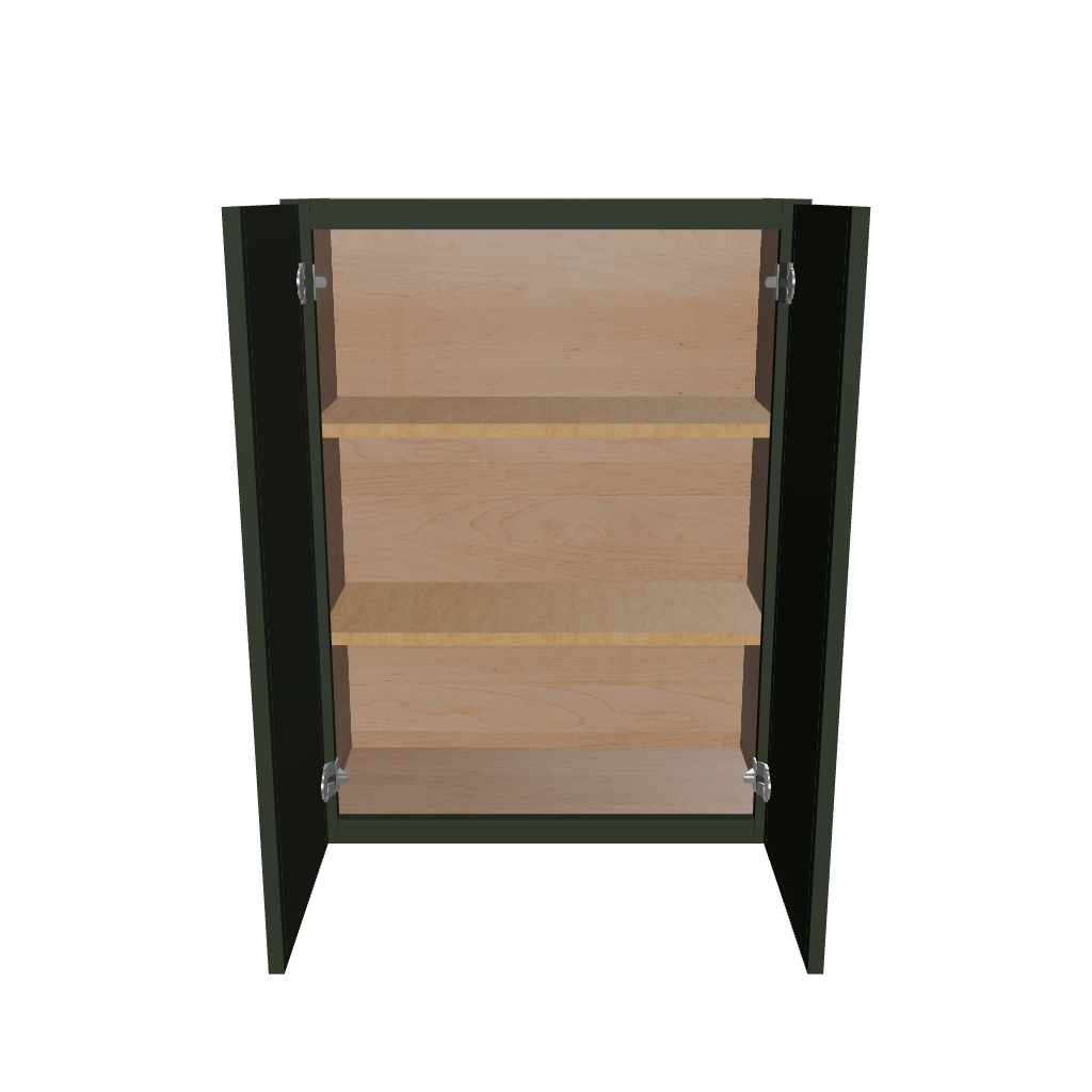 Modernform Cabinet Slim Sage Green 27" W X 36" H X 12" D Double Door Wall Cabinet