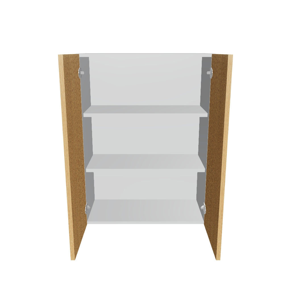 Modernform Cabinet Natural Oak 27" W X 36" H X 12" D Double Door Wall Cabinet