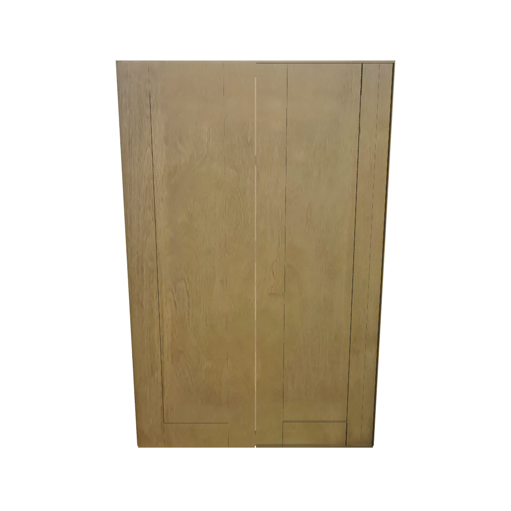 Modernform Cabinet Natural Shaker 27" W X 42" H X 12" D Double Door Wall Cabinet