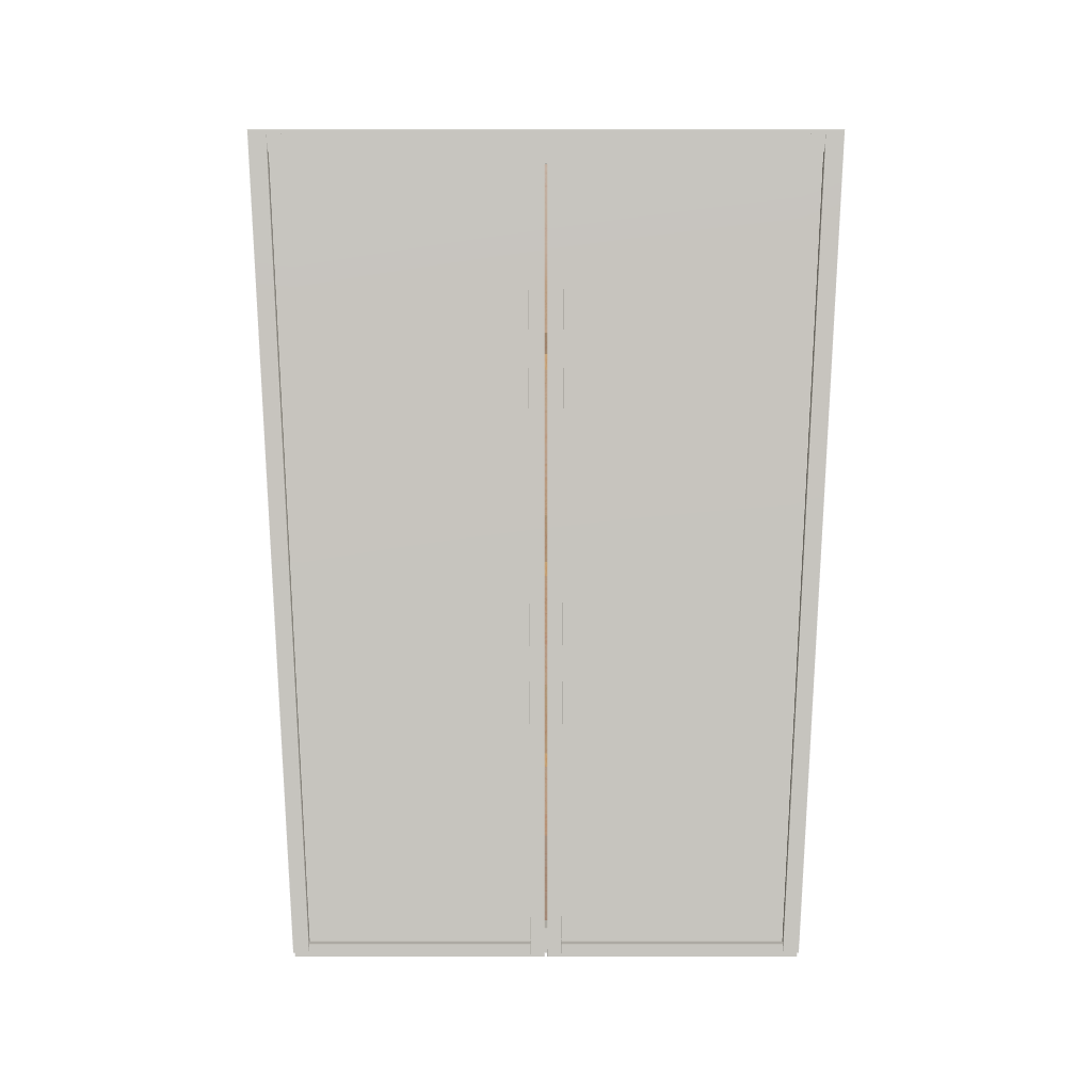 Modernform Cabinet Slim Dove White 27" W X 42" H X 12" D Double Door Wall Cabinet