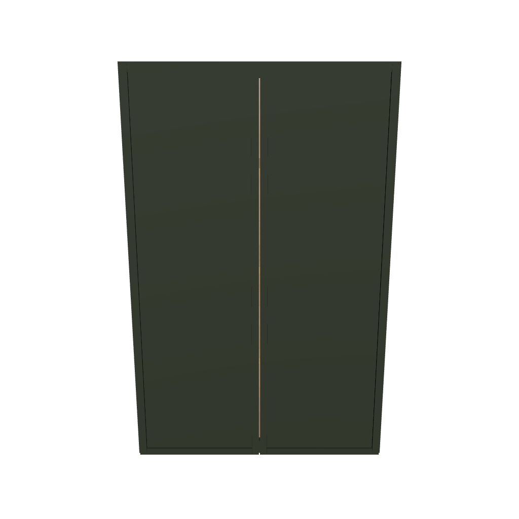 Modernform Cabinet Slim Sage Green 27" W X 42" H X 12" D Double Door Wall Cabinet