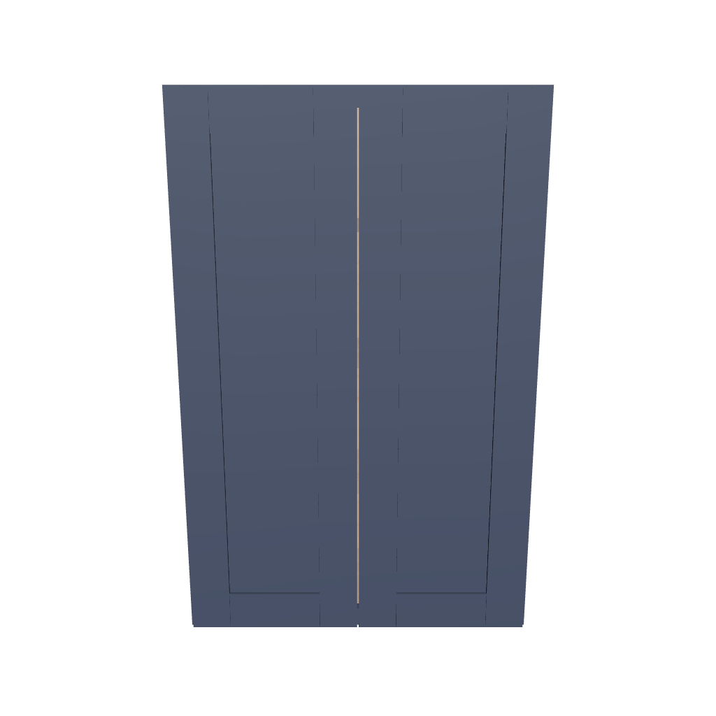 Modernform Cabinet Signature Blue 27" W X 42" H X 12" D Double Door Wall Cabinet