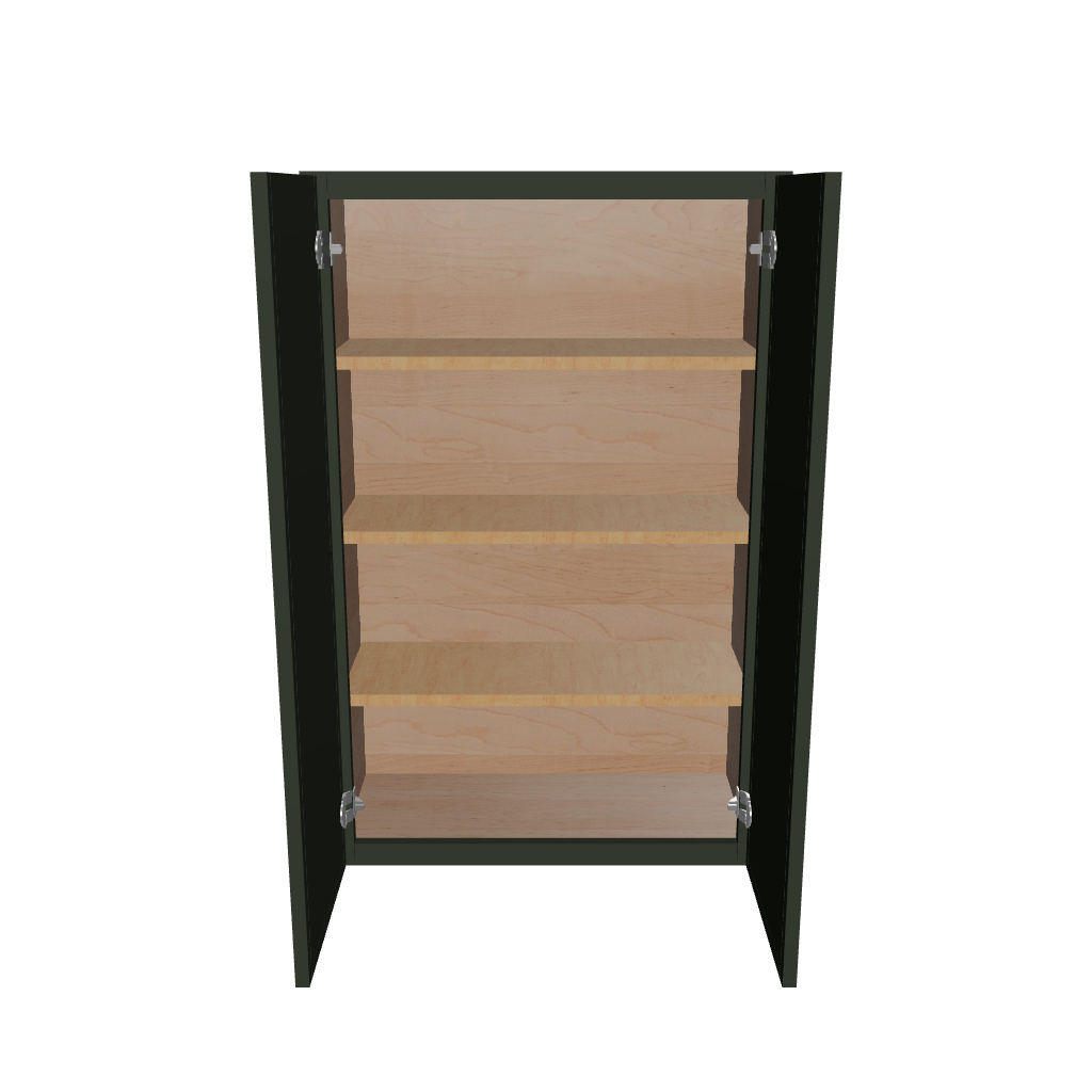 Modernform Cabinet Slim Sage Green 27" W X 42" H X 12" D Double Door Wall Cabinet