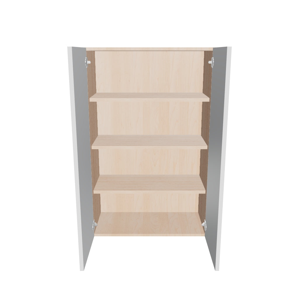 Modernform Cabinet Gloss White 27" W X 42" H X 12" D Double Door Wall Cabinet