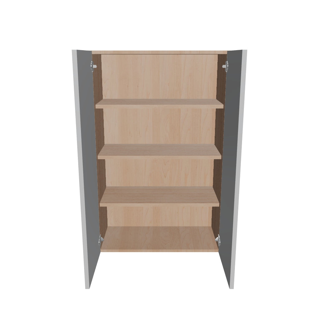 Modernform Cabinet Matte White 27" W X 42" H X 12" D Double Door Wall Cabinet