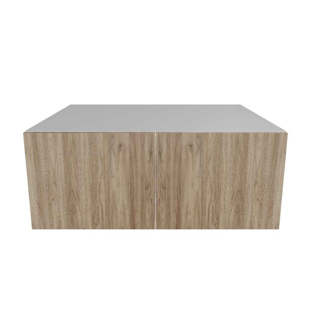 Modernform Cabinet Walnut 30" W X 12" H X 24" D Double Door Wall Cabinet