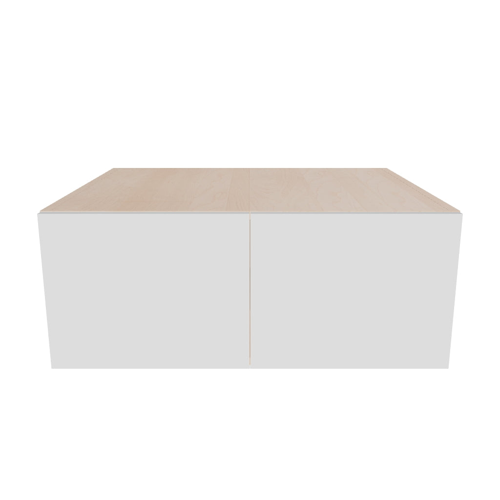 Modernform Cabinet Gloss White 30" W X 12" H X 24" D Double Door Wall Cabinet