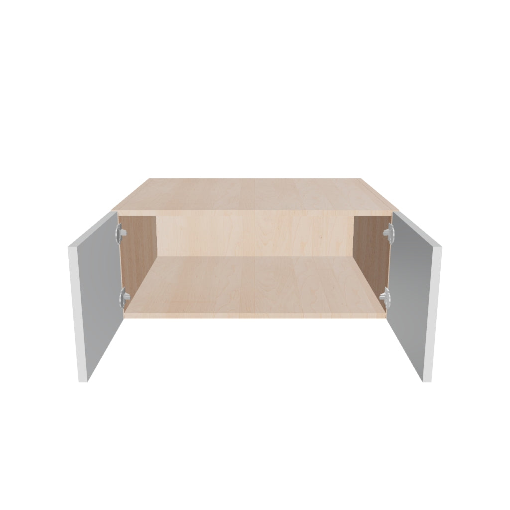 Modernform Cabinet Gloss White 30" W X 12" H X 24" D Double Door Wall Cabinet