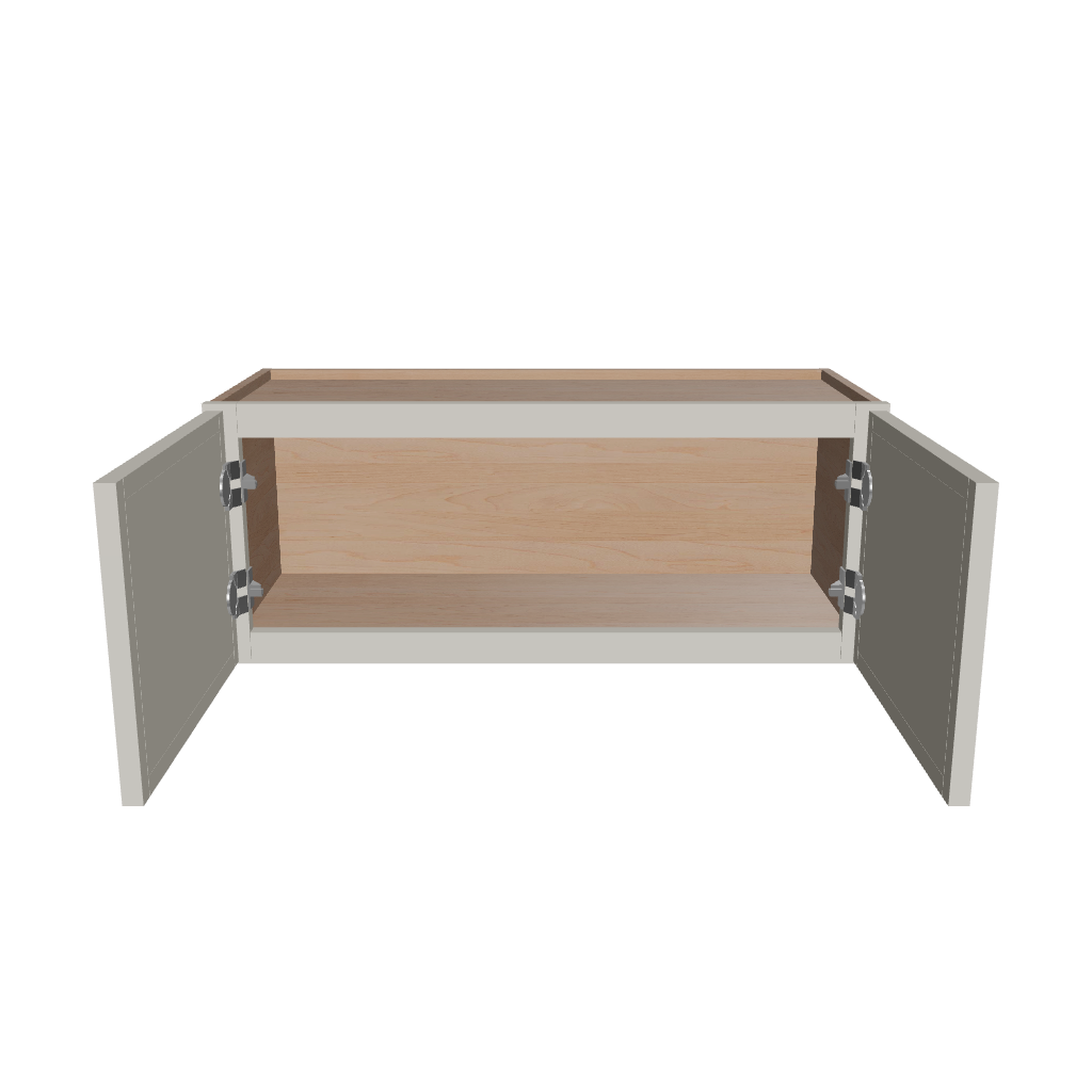 Modernform Cabinet Slim Dove White 30" W X 12" H X 12" D Double Door Wall Cabinet