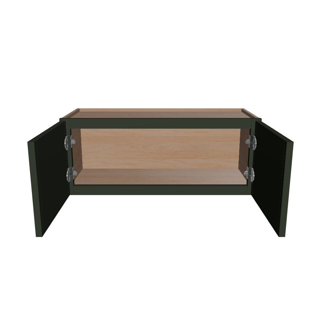 Modernform Cabinet Slim Sage Green 30" W X 12" H X 12" D Double Door Wall Cabinet