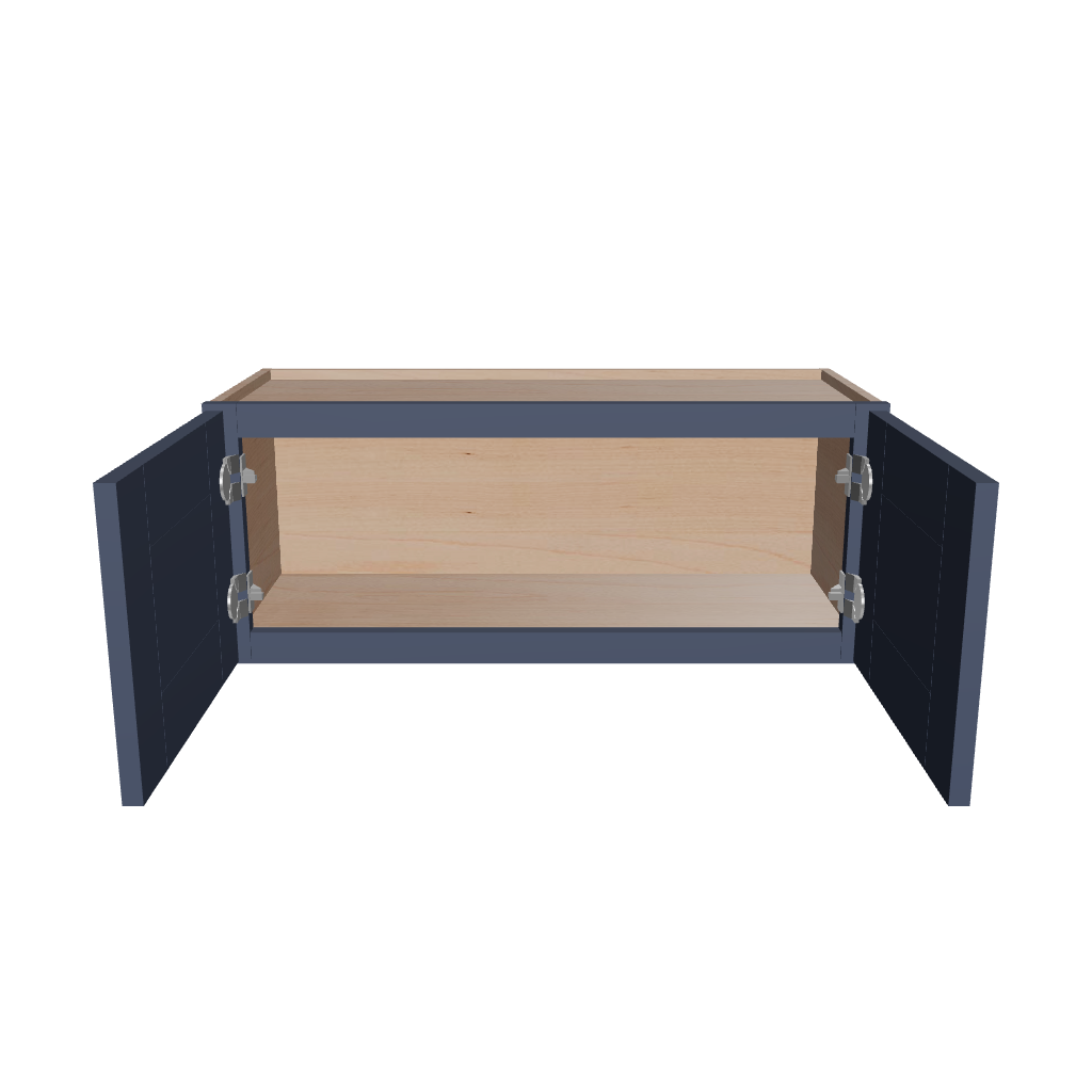 Modernform Cabinet Signature Blue 30" W X 12" H X 12" D Double Door Wall Cabinet