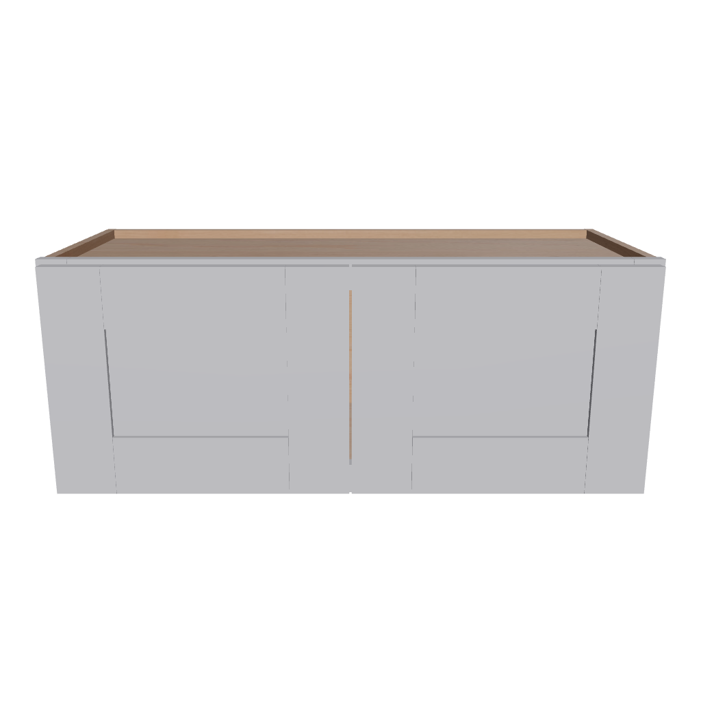 Modernform Cabinet Grey Shaker 30" W X 12" H X 12" D Double Door Wall Cabinet