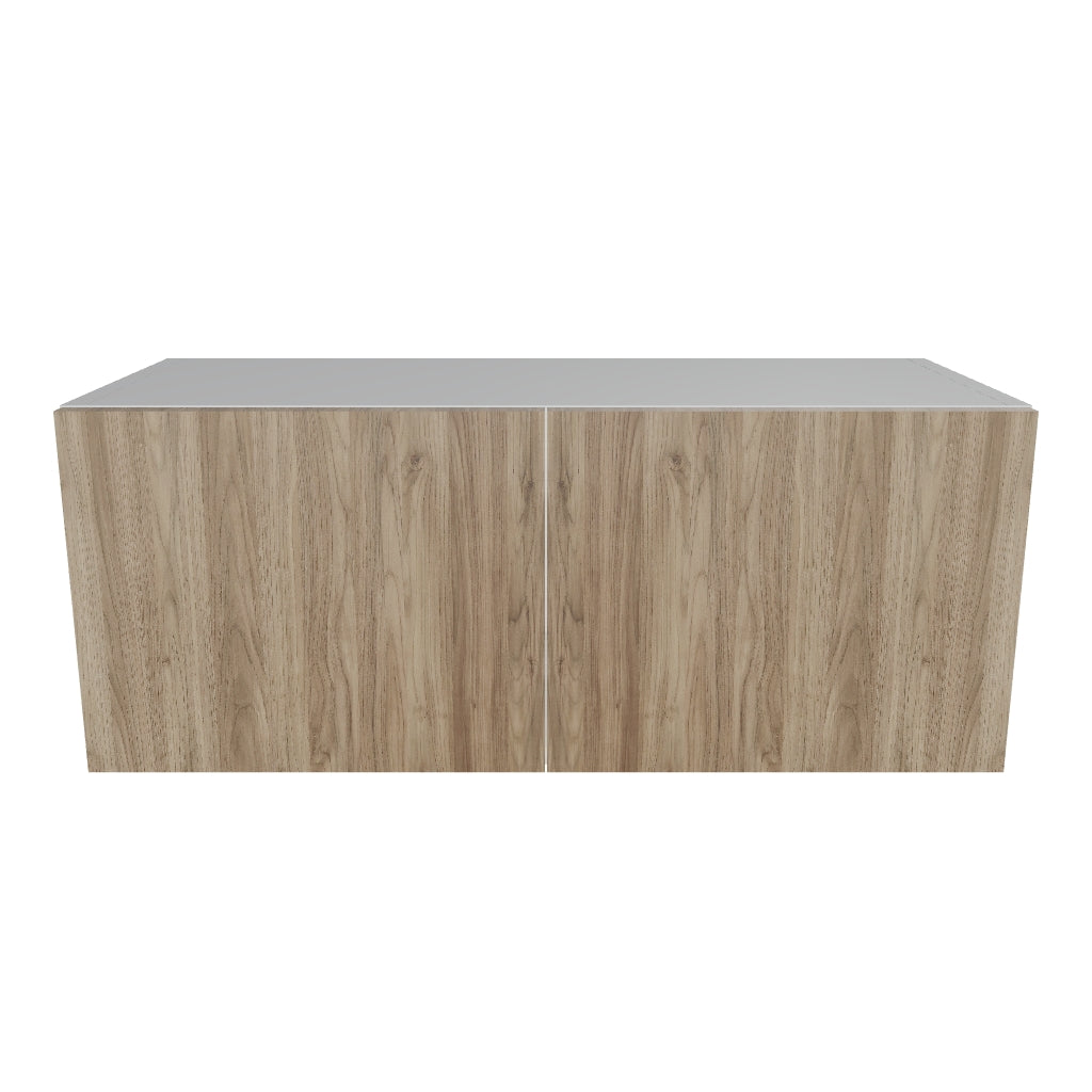 Modernform Cabinet Walnut 30" W X 12" H X 12" D Double Door Wall Cabinet
