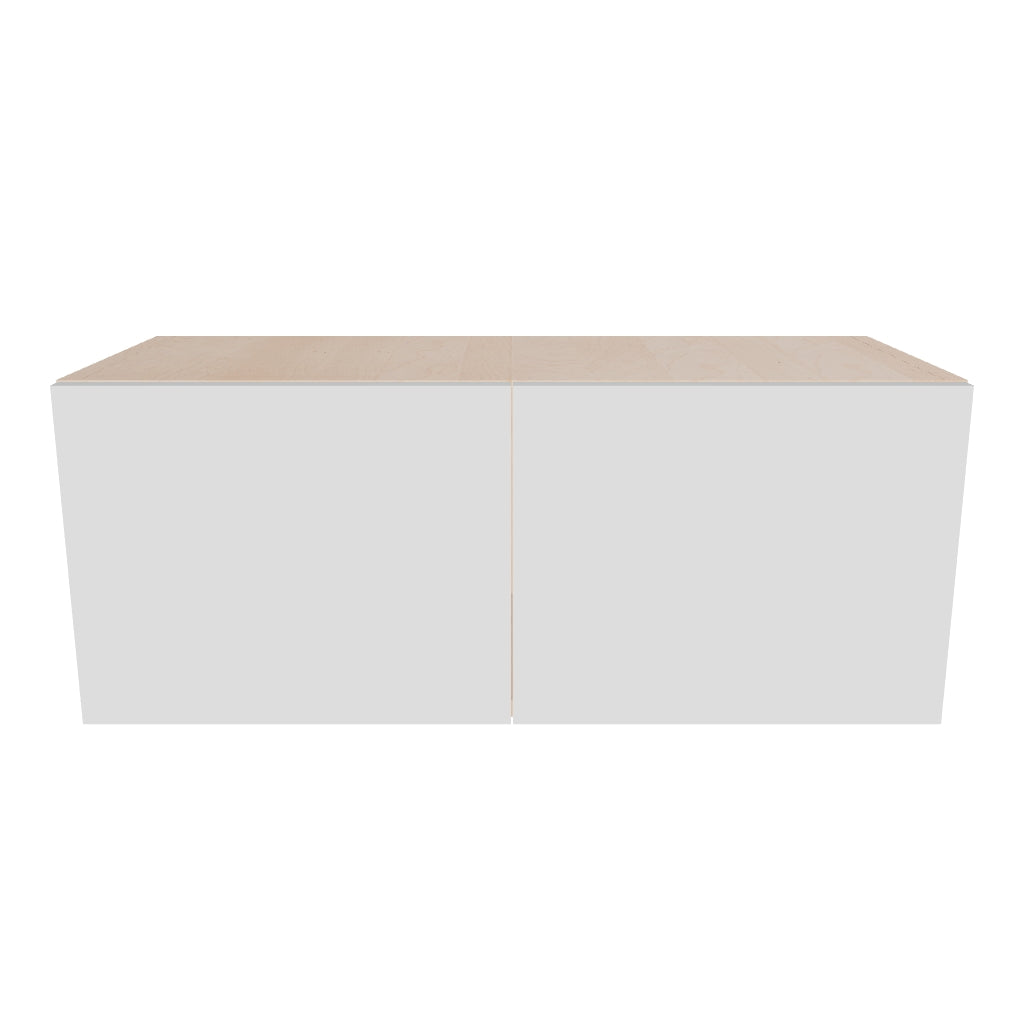 Modernform Cabinet Gloss White 30" W X 12" H X 12" D Double Door Wall Cabinet