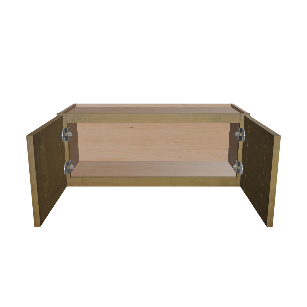 Modernform Cabinet Natural Shaker 30" W X 12" H X 12" D Double Door Wall Cabinet