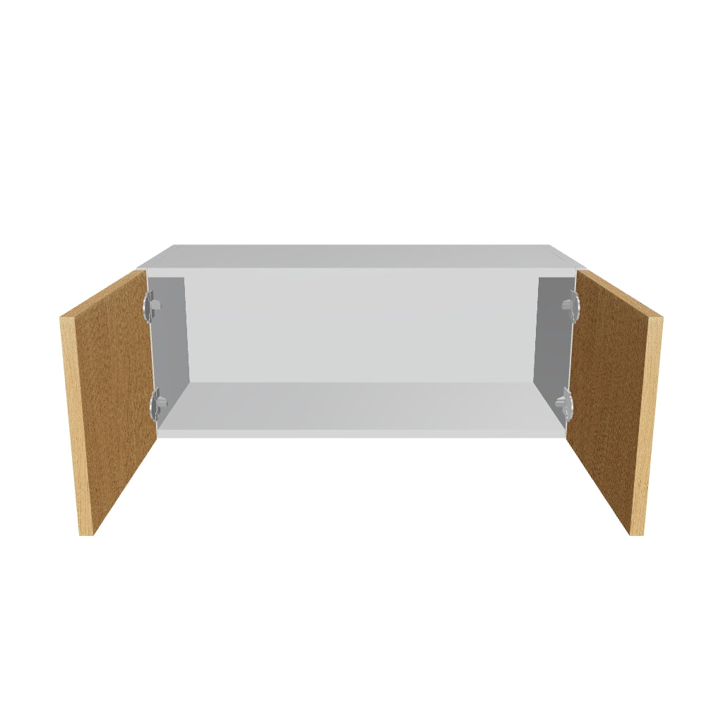 Modernform Cabinet Natural Oak 30" W X 12" H X 12" D Double Door Wall Cabinet