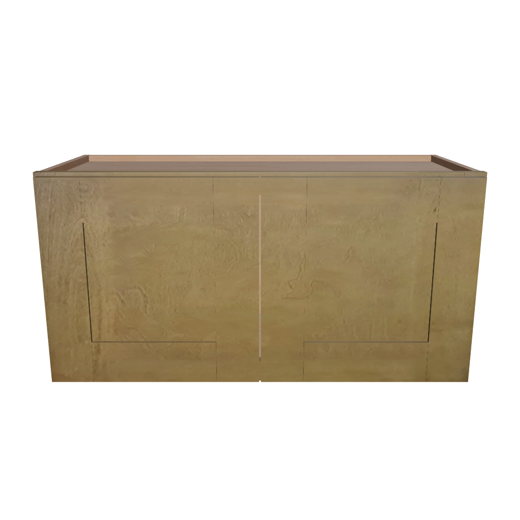 Modernform Cabinet Natural Shaker 30" W X 15" H X 12" D Double Door Wall Cabinet
