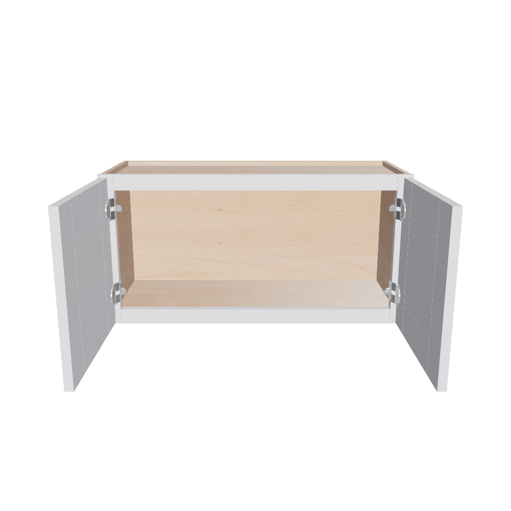 Modernform Cabinet Grey Shaker 30" W X 15" H X 12" D Double Door Wall Cabinet