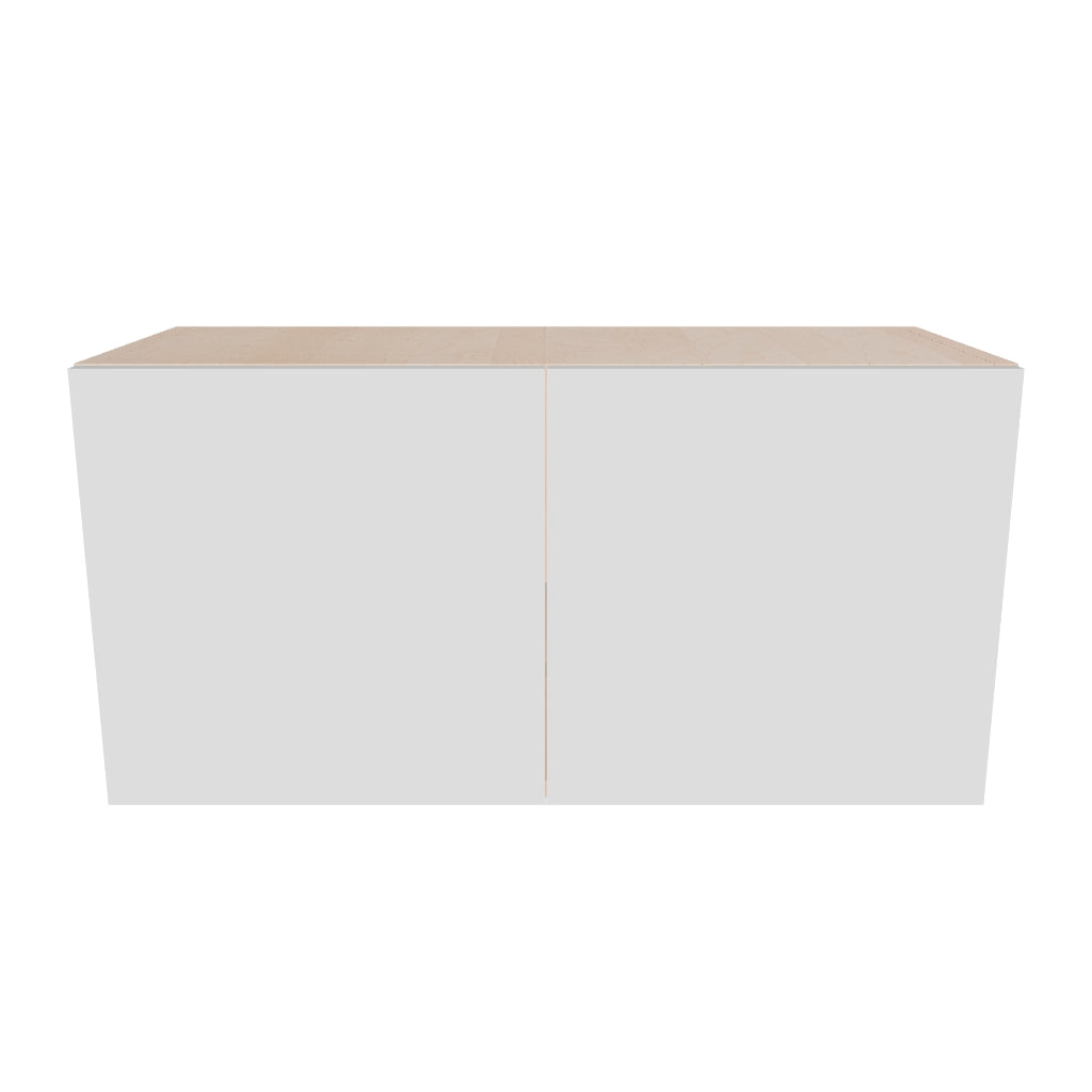 Modernform Cabinet Gloss White 30" W X 15" H X 12" D Double Door Wall Cabinet