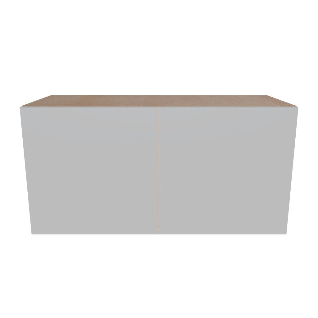 Modernform Cabinet Matte White 30" W X 15" H X 12" D Double Door Wall Cabinet