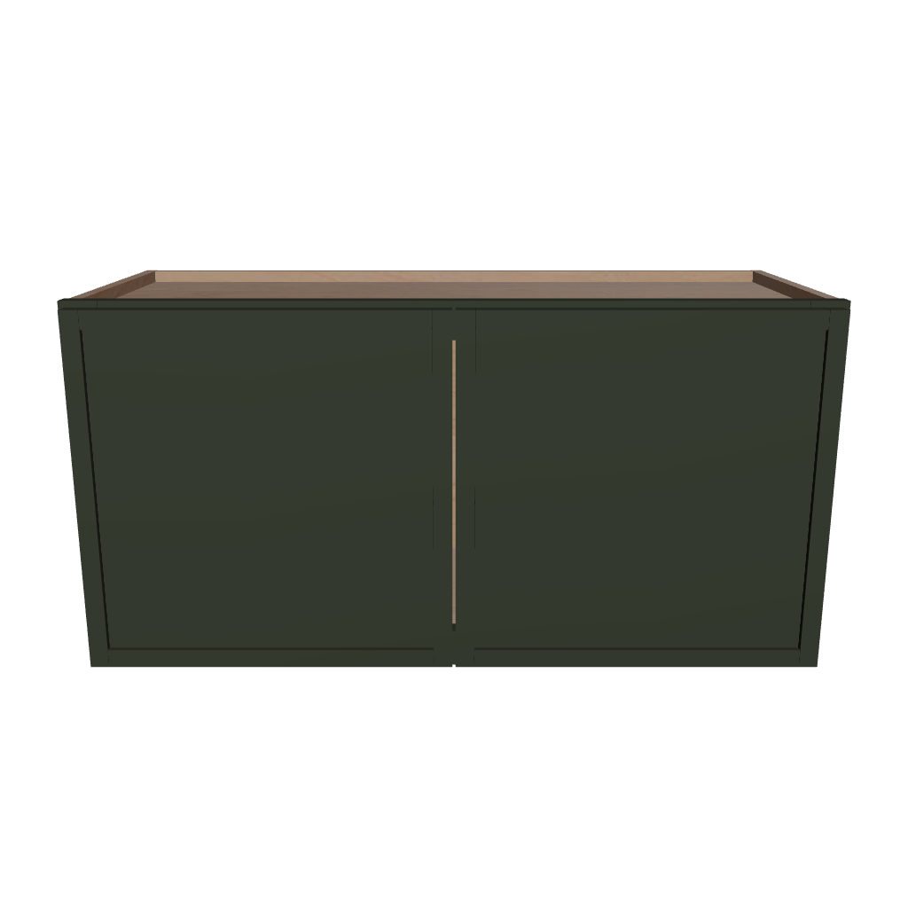 Modernform Cabinet Slim Sage Green 30" W X 15" H X 12" D Double Door Wall Cabinet