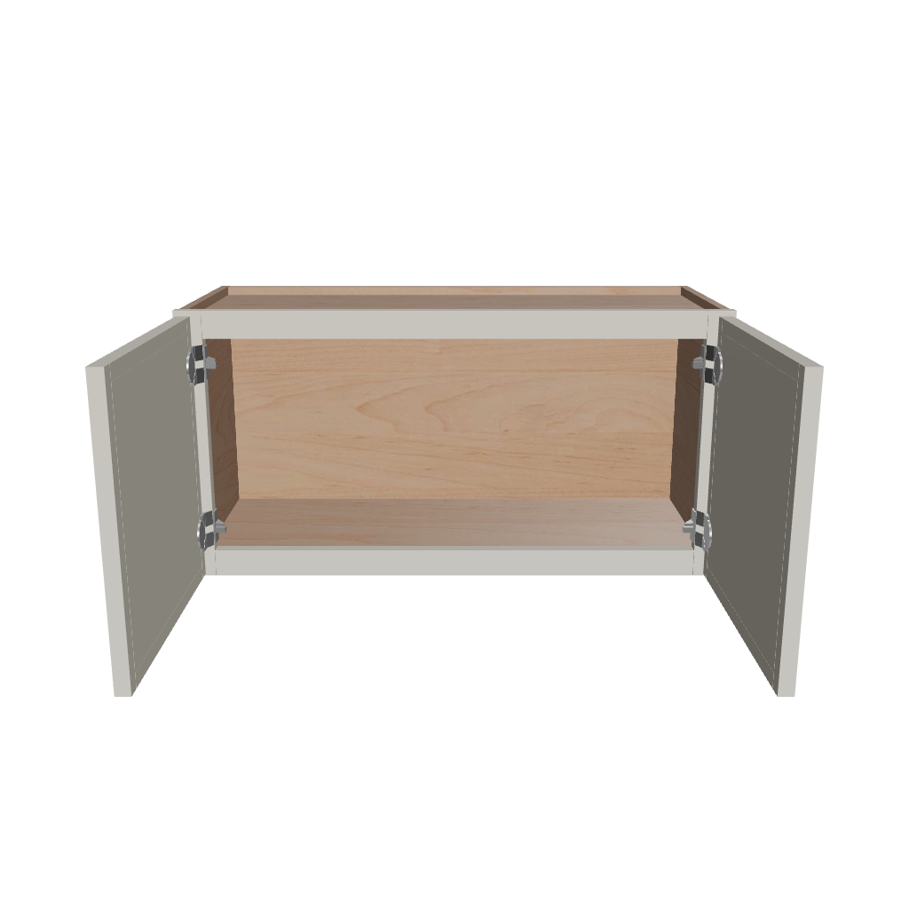 Modernform Cabinet Slim Dove White 30" W X 15" H X 12" D Double Door Wall Cabinet